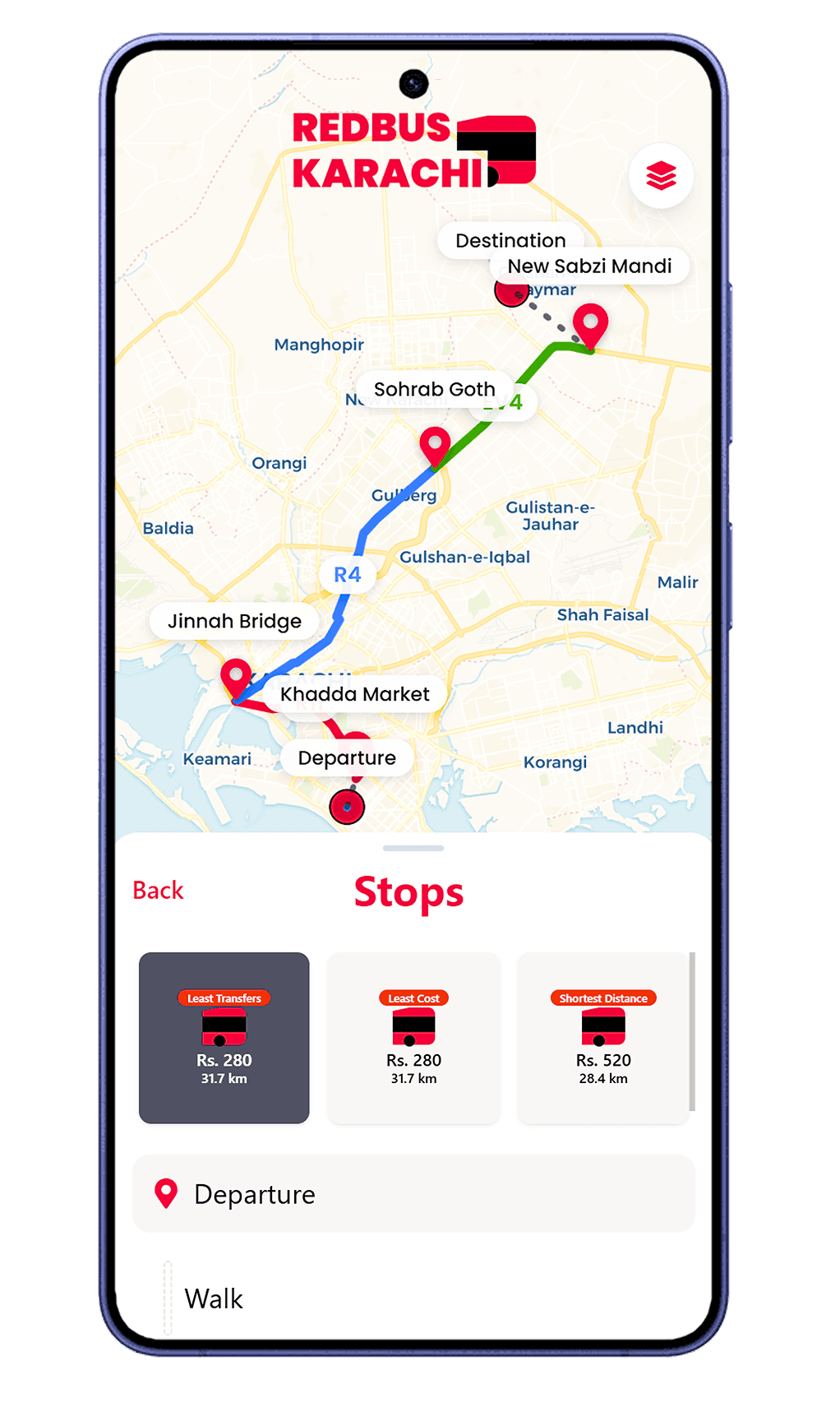 RedBus Karachi app preview
